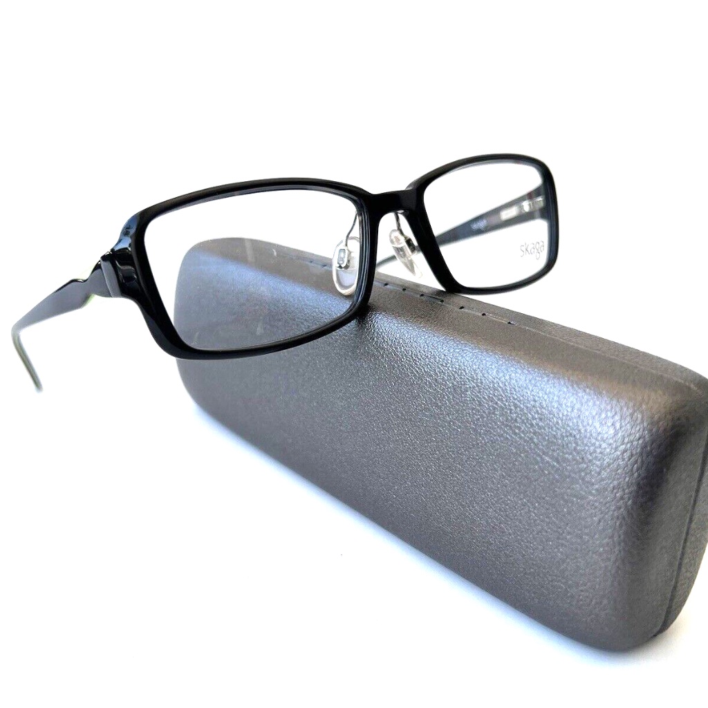 New Skaga Frames Acetate Black Unisex 2442 Pamela 9501 53 16 130 Eyeglasses